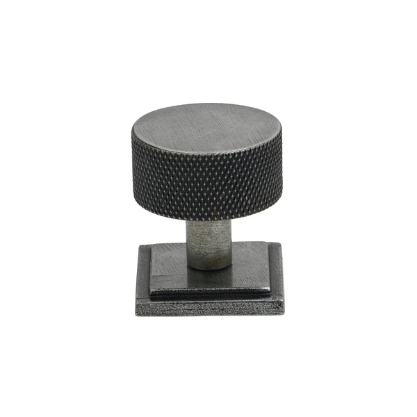 SHOW 32mm Pewter Brompton Cabinet Knob - Square Rose