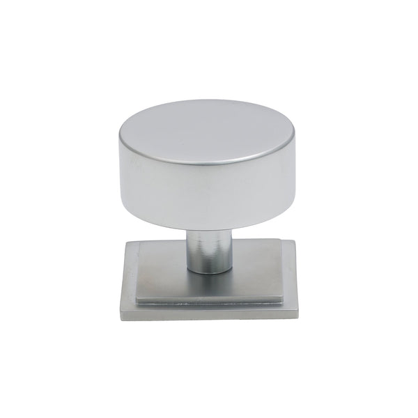 SHOW 38mm Satin Chrome Kelso Cabinet Knob - Square Rose