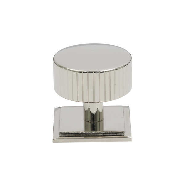 SHOW 38mm Polished Nickel Judd Cabinet Knob - Square Rose