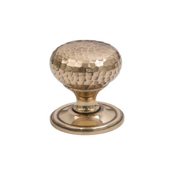 SHOW 38mm Aged Bronze Hammered Mushroom Cabinet Knob