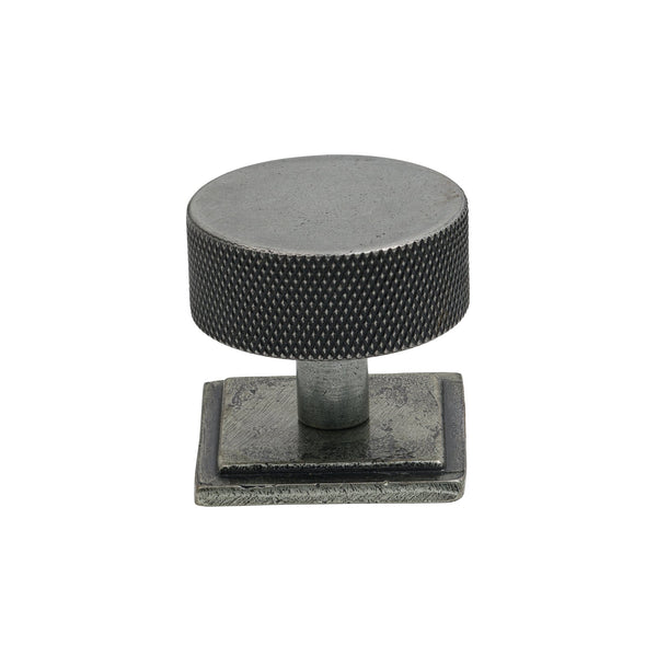 SHOW 38mm Pewter Brompton Cabinet Knob - Square Rose