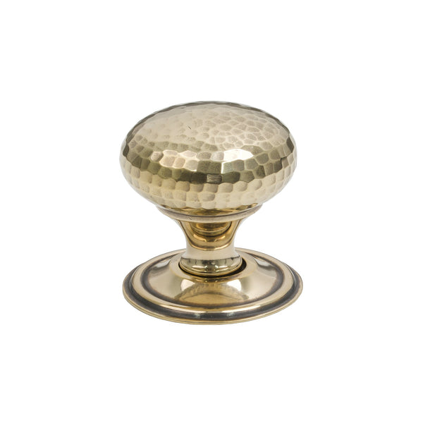 SHOW 38mm Antique Brass Hammered Mushroom Cabinet Knob