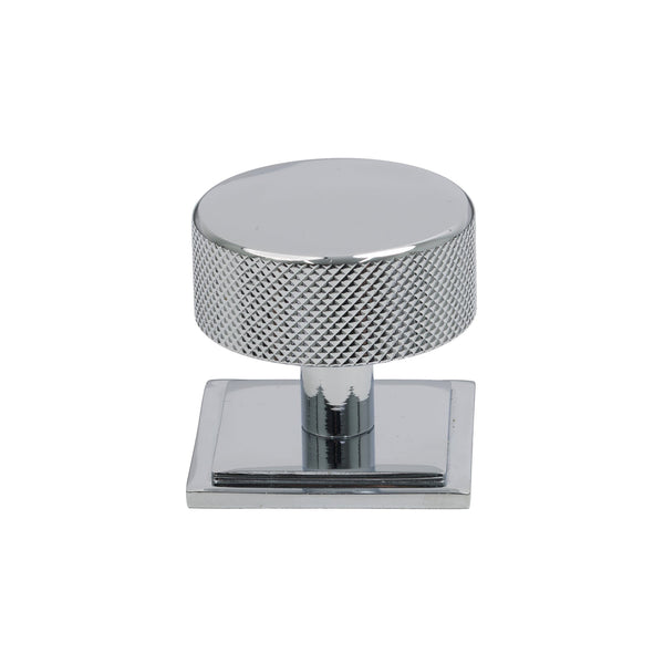SHOW 38mm Polished Chrome Brompton Cabinet Knob - Square Rose