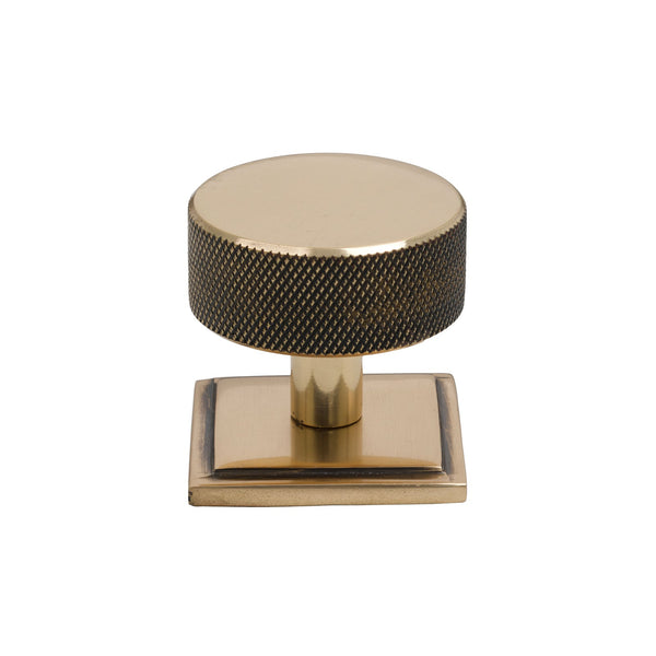 SHOW 38mm Polished Bronze Brompton Cabinet Knob - Square Rose