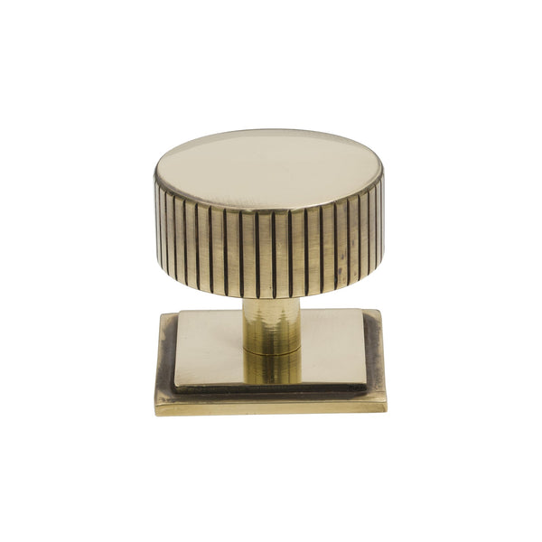 SHOW 38mm Antique Brass Judd Cabinet Knob - Square Rose