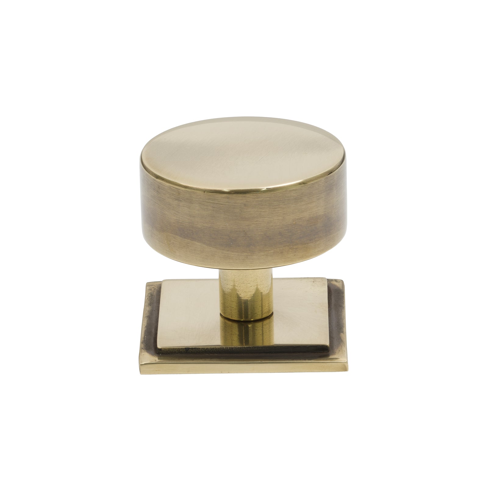 SHOW 38mm Antique Brass Kelso Cabinet Knob - Square Rose