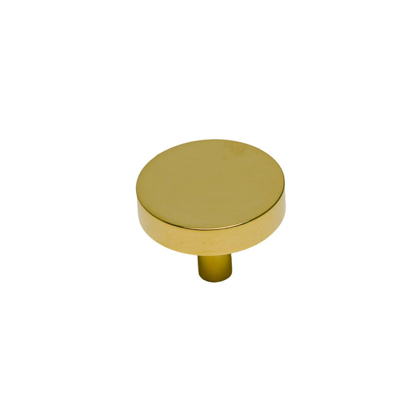   Image of 38mm Unlacquered Brass Disc Cabinet Knob