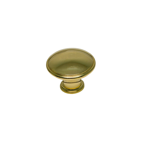   Image of 38mm Unlacquered Brass Domed Cabinet Knob