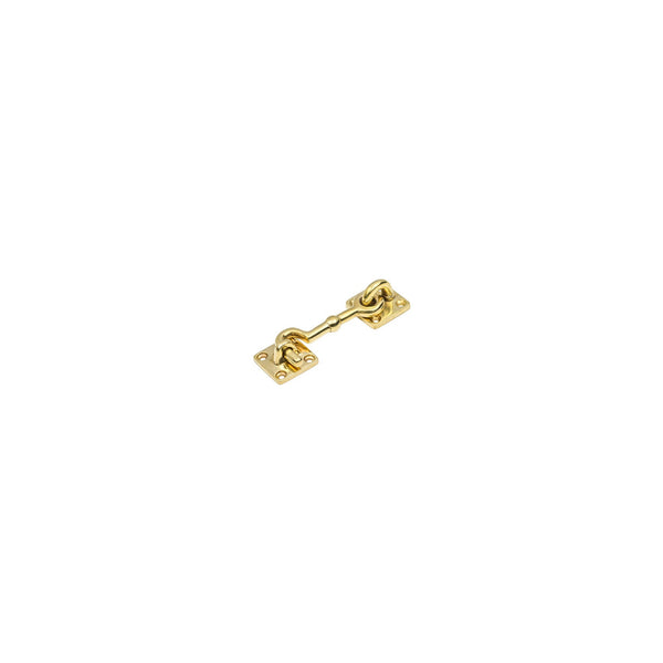 SHOW 3 Inch Polished Brass Cabin Hook