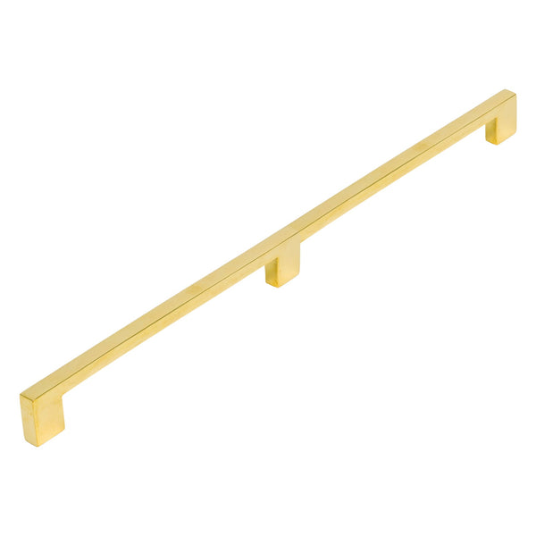   Image of 480mm Unlacquered Brass Metro Cabinet Pull Handle