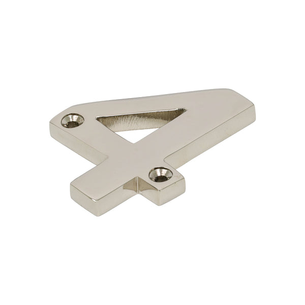 SHOW Polished Nickel Front Door Number 4
