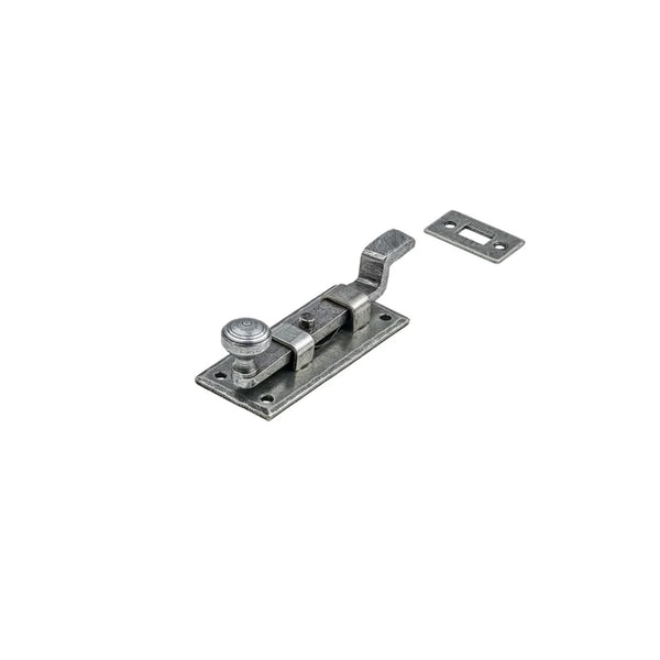 SHOW 4 Inch Pewter Cranked Knob Bolt