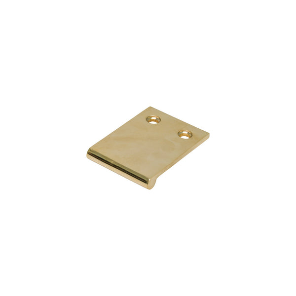   Image of 50mm Unlacquered Brass Door Edge Pull Handle