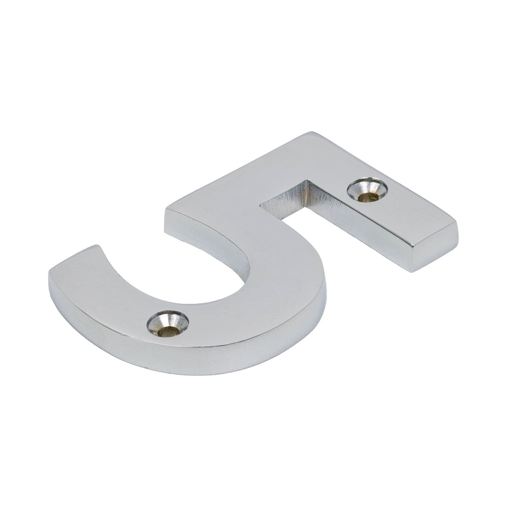 thumbnail image 2 of Traditional Chrome Front Door Numbers – Unbranded, House Numeral 2 of 2