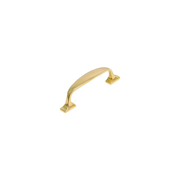   Image of 76mm Unlacquered Brass Durham Cabinet Pull Handle