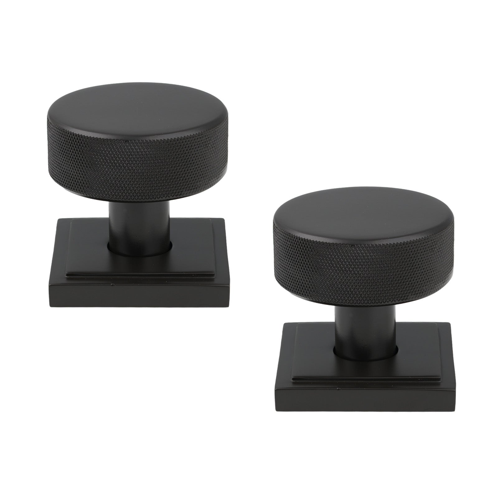 SHOW Aged Bronze Square Brompton Mortice Knobs