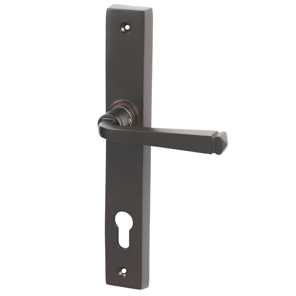  Aged Bronze Lock Avon Slimline Multipoint Door Handle