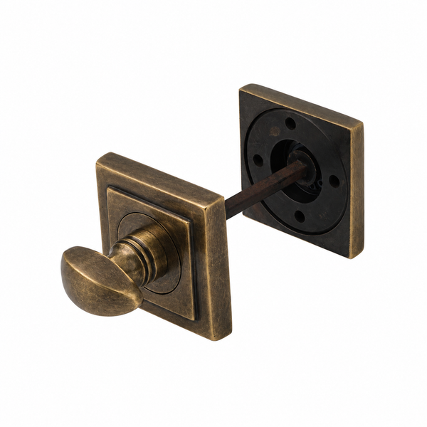  Burnished Brass Square Thumbturn