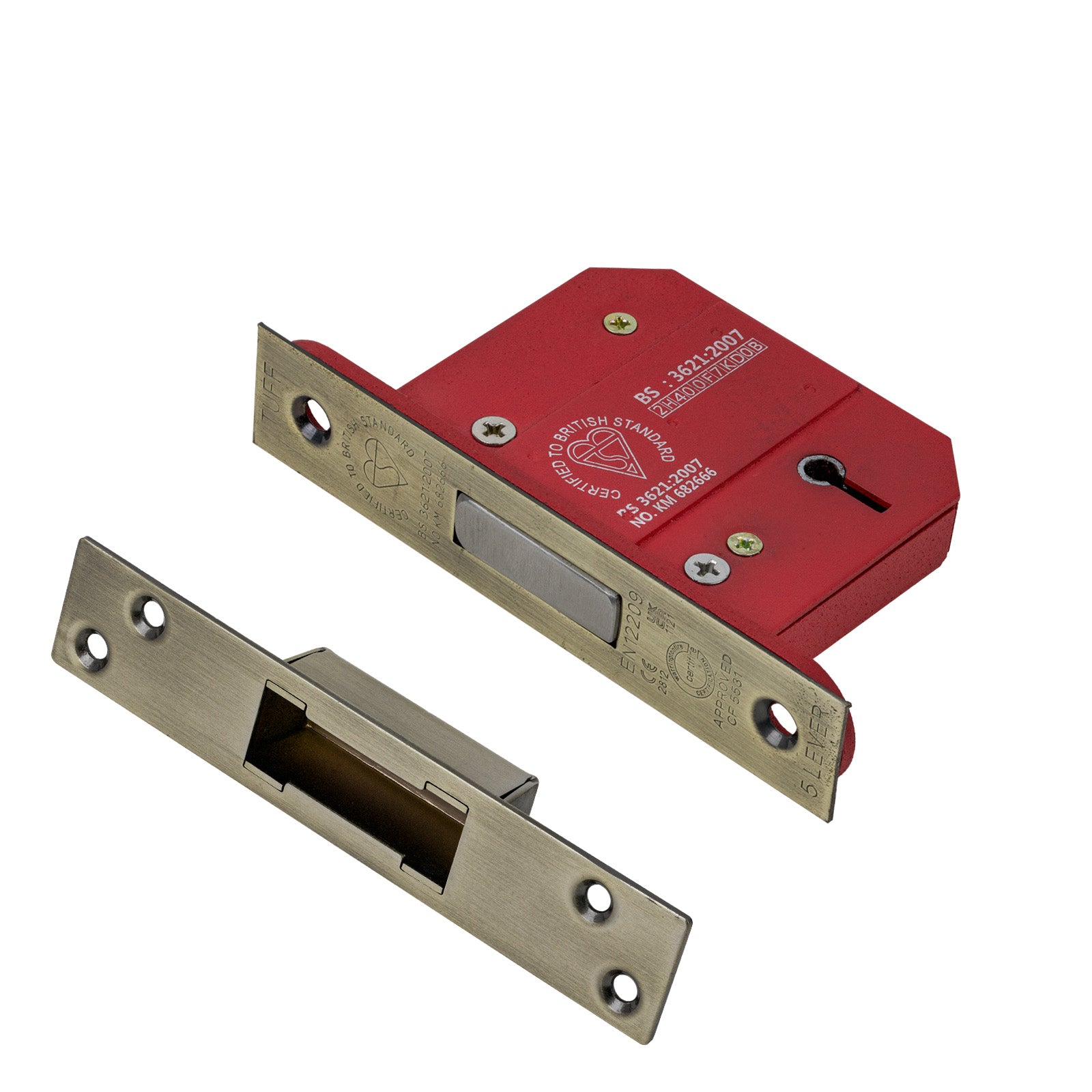 2.5-Inch 5-Lever Deadlock | 12 Finishes | Suffolk Latch Company