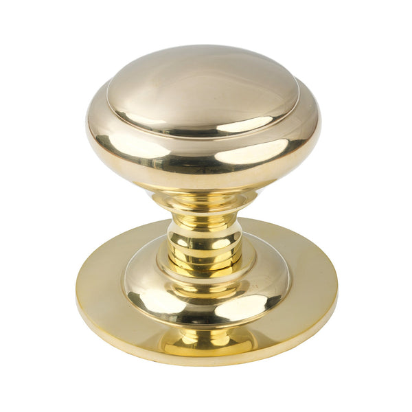 SHOW Polished Brass Round Centre Door Knob