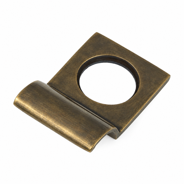 Burnished Brass Rim Cylinder Pull