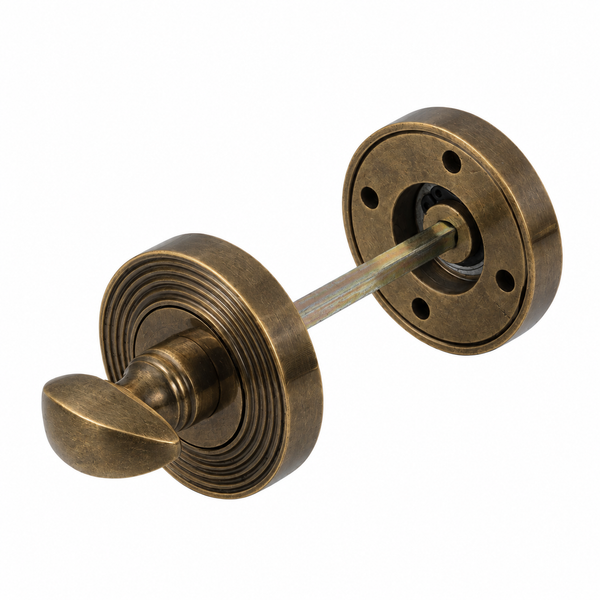  Burnished Brass Beehive Round Thumbturn