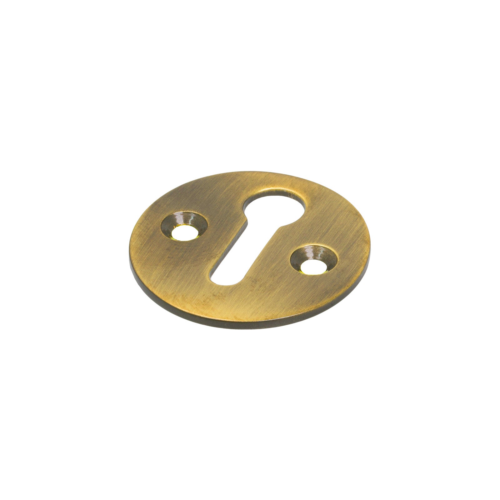 SHOW Image of Plain Escutcheon in Aged Brass finish