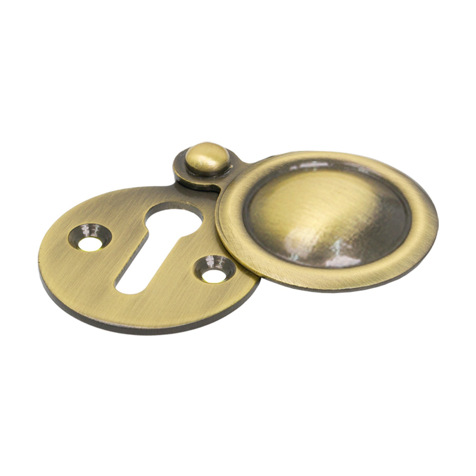 SHOW Plain Covered Escutcheon in Aged Brass finish