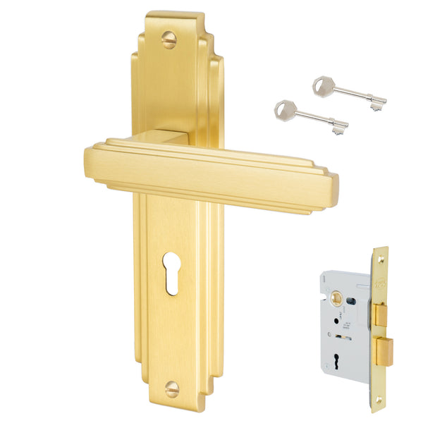 Astoria Door Handles On Plate