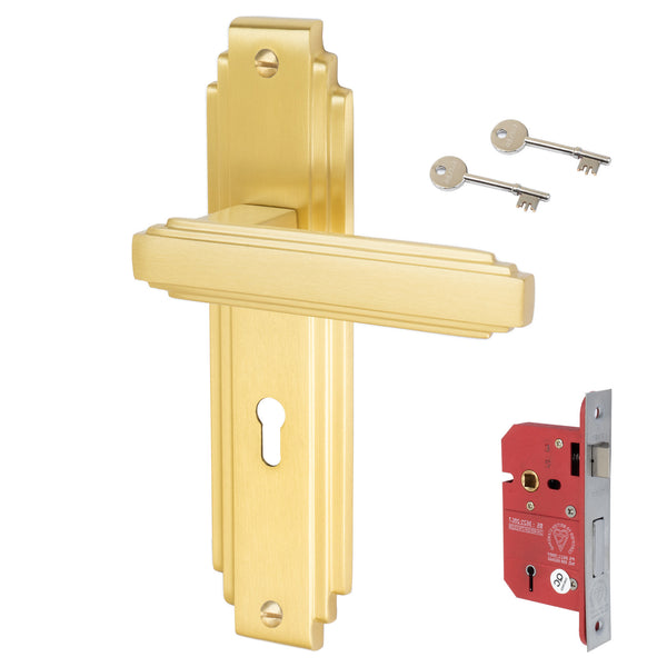 Astoria Door Handles On Plate