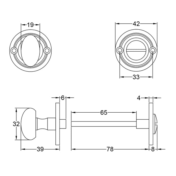  Technical Drawing of Oval Turn & Release 