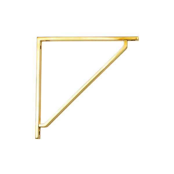 SHOW 200mm Polished Brass Barton Shelf Bracket