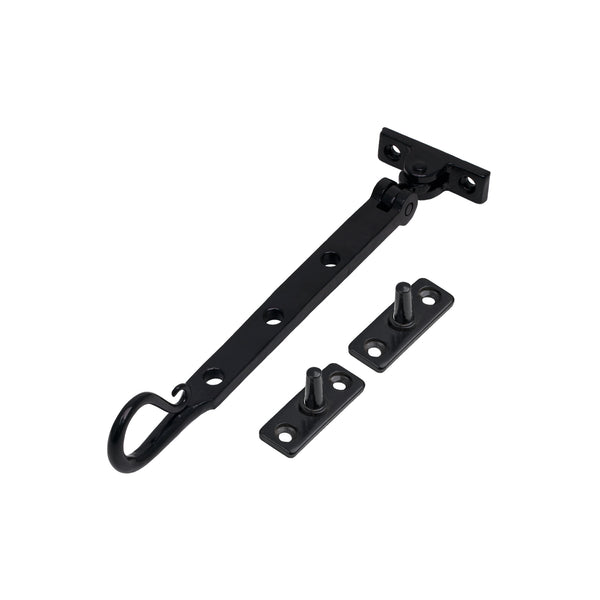 SHOW 8 Inch Black Shepherd's Crook Window Stay