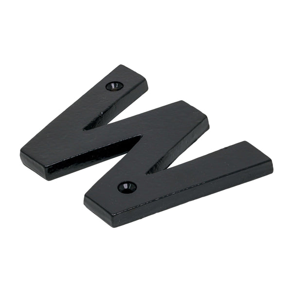 SHOW SHOW Image of Black Front Door Letter W