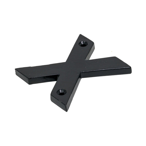 SHOW SHOW Image of Black Front Door Letter X