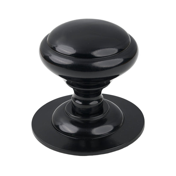 SHOW Black Round Centre Door Knob