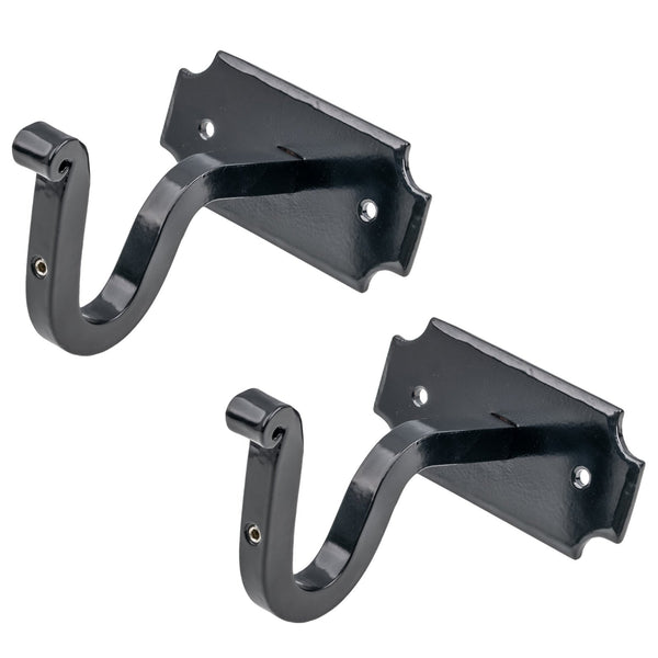 SHOW Black Curtain Mounting Brackets