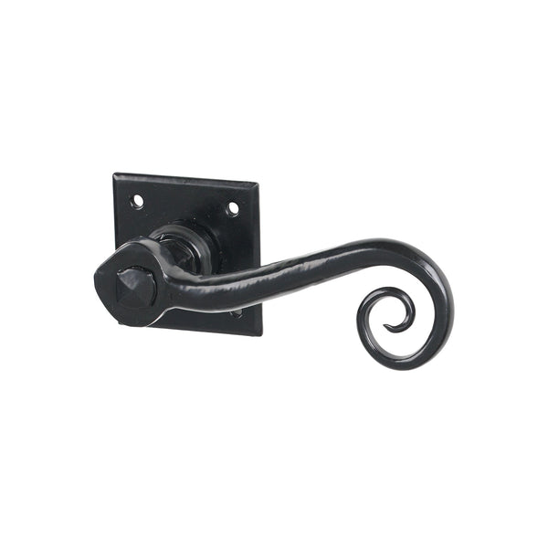 SHOW Black Monkeytail Lever on Diamond Rose Handles
