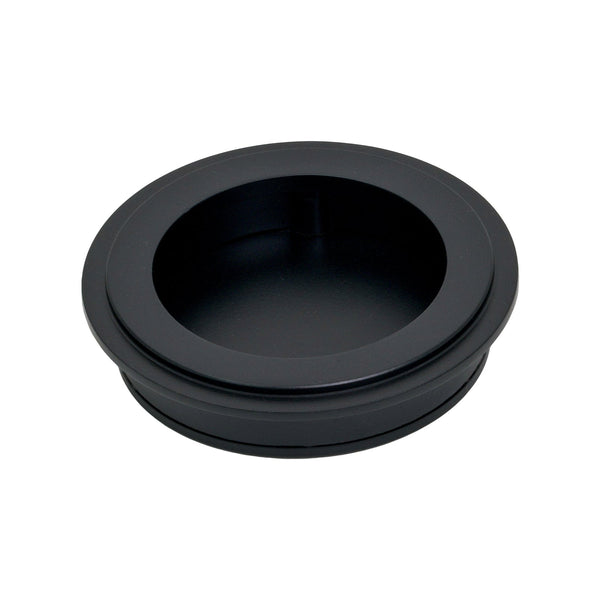 SHOW Matt Black Art Deco Round Pull 