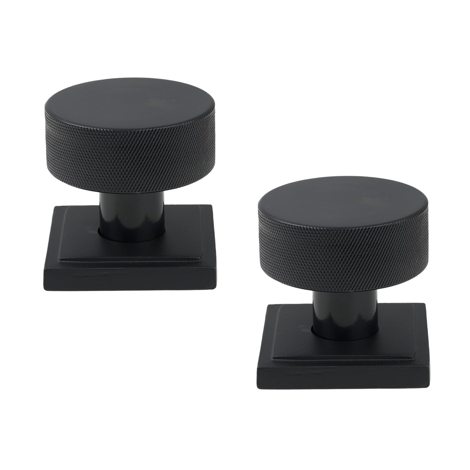 SHOW Black Square Brompton Mortice Knobs