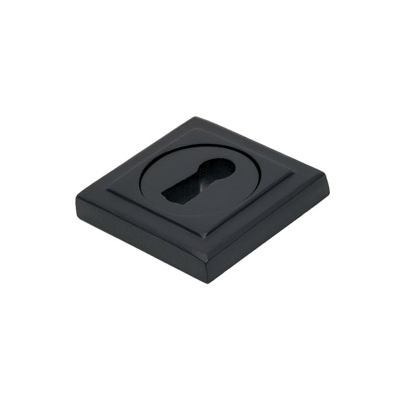 SHOW Matt Black BSU Square Round Escutcheon