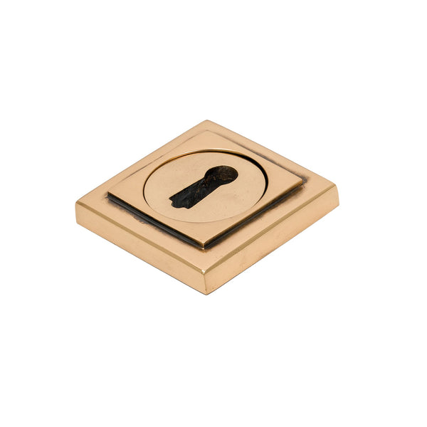 SHOW Polished Bronze BSU Square Round Escutcheon