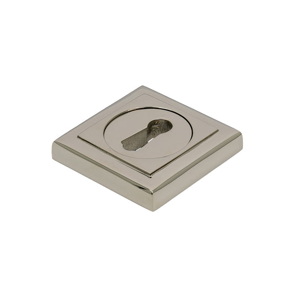 SHOW Polished Nickel BSU Square Round Escutcheon
