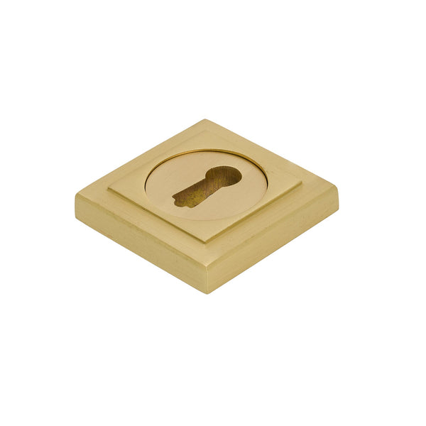 SHOW Satin Brass BSU Square Round Escutcheon