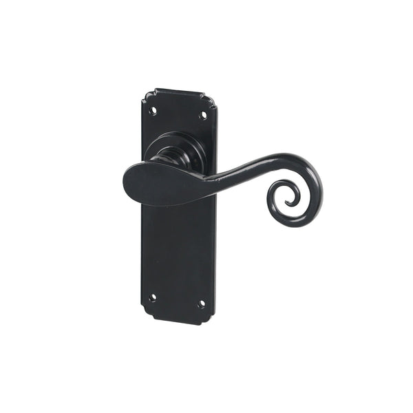 SHOW Black Latch Monkeytail Lever Handles