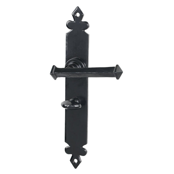 SHOW Black Bathroom Tudor Lever Handles