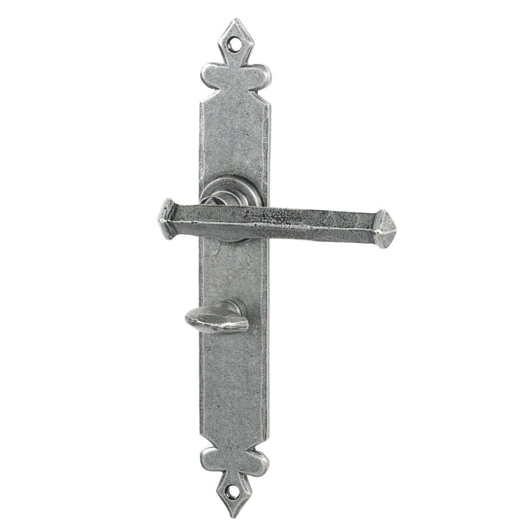SHOW Pewter Bathroom Tudor Lever Handles