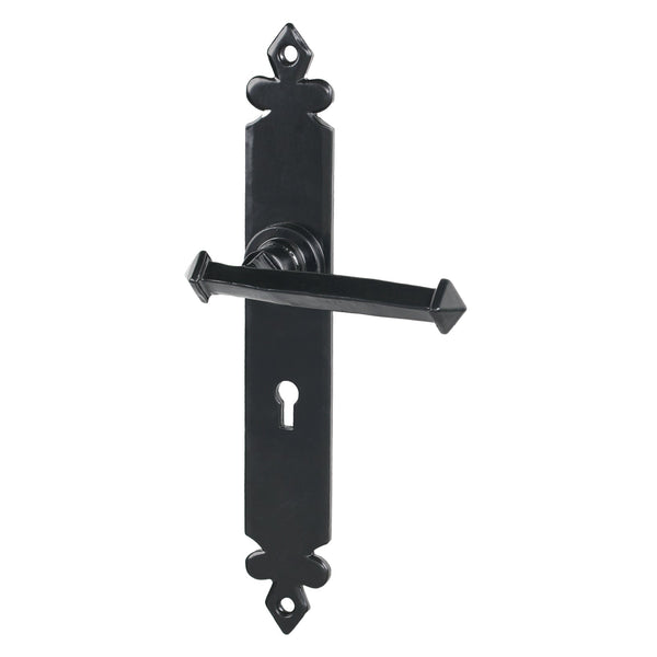 SHOW Black Lock Tudor Lever Handles