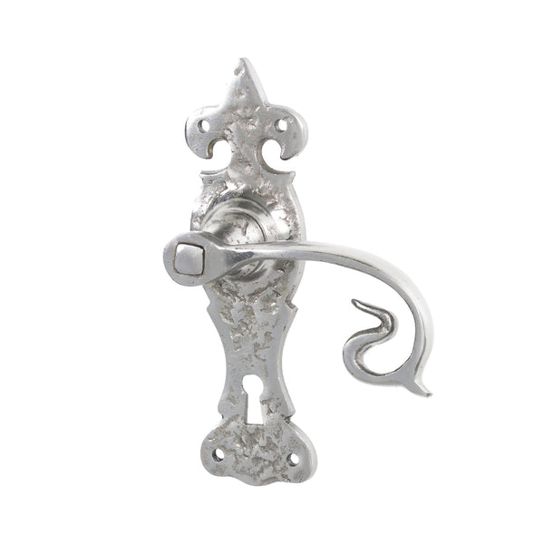 SHOW Pewter Lock Curly Lever Handles