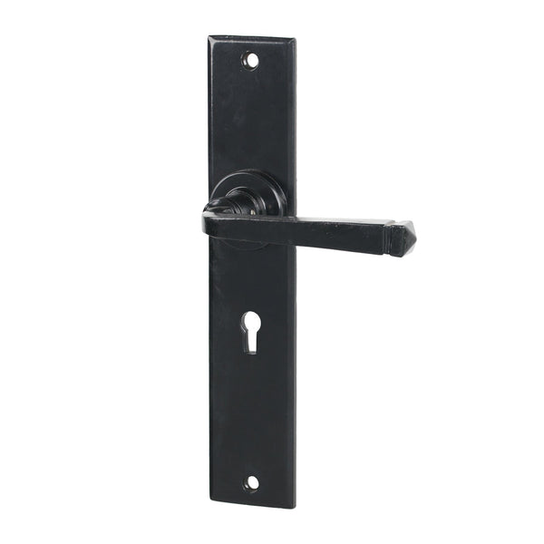 SHOW Black Lock Large Avon Lever Handles